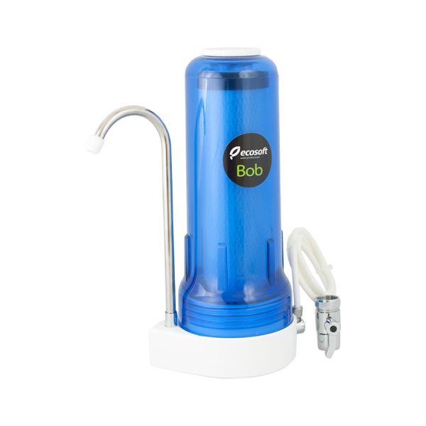 Countertop water filter with carbon block made in USA. BOB OCEAN