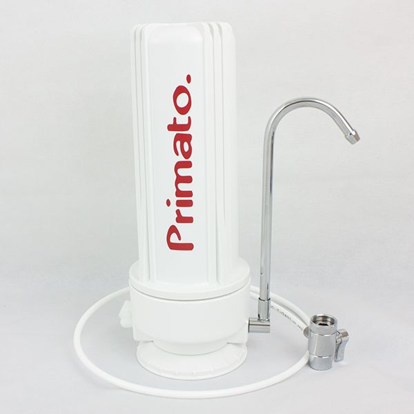 Countertop water filter with carbon block made in USA